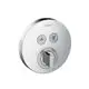 Hansgrohe-HG-Mischer-Unterputz-ShowerSelect-S-Fertigset-2-Verbraucher-chrom-15748000 gallery number 1